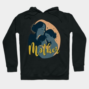 Mother's Day Mama hero Mom of two 2 Mami Love Hoodie